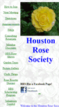 Mobile Screenshot of houstonrose.org